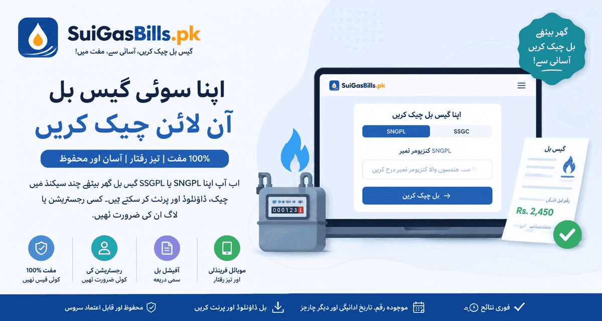 How to read your Sui Gas bill — meter and charges explained