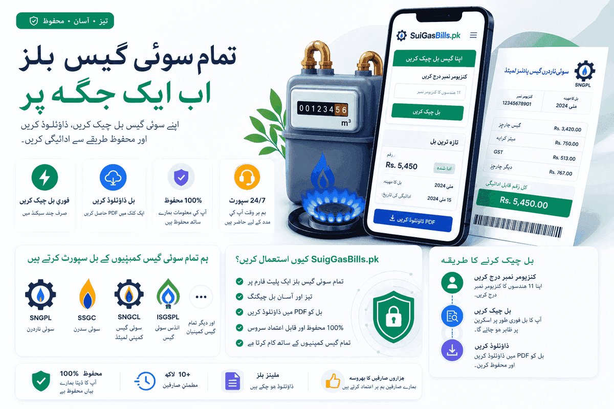 SSGC gas bill payment via JazzCash and Easypaisa — Karachi Sindh Pakistan