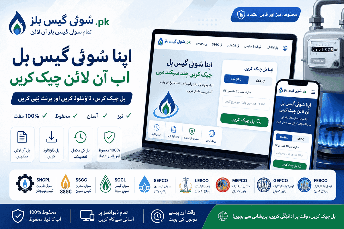 How to find SSGC customer number — 10-digit reference number on gas bill