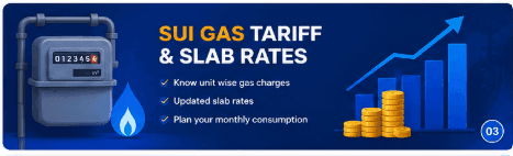 Step-by-step Sui Gas bill calculation using the slab rate system